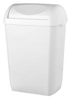 PlastiQline PlastiQline afvalbak 23l met swing-deksel PQSA23 - wit - thumbnail
