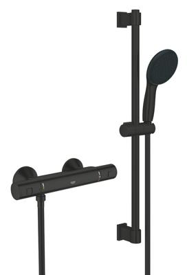 GROHE Precision Start Thermostatische douchemengkraan Mat Zwart