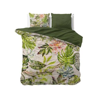 RoyalTextile - Destiny Dekbedovertrek Katoen-Satijn - Groen - 240 x 220