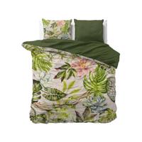 RoyalTextile - Destiny Dekbedovertrek Katoen-Satijn - Groen - 240 x 220 - thumbnail