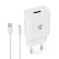 Thuislader | 2,4 A | Losse kabel | Lightning MFi-gecertificeerd | Wit - thumbnail