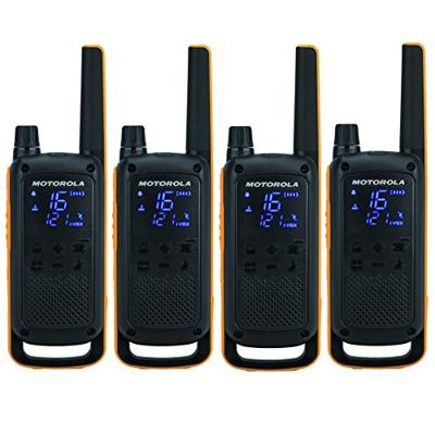Motorola Talkabout T82 Extreme Quad Pack twee-weg radio 16 kanalen Zwart, Oranje - thumbnail