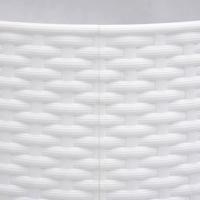 VidaXL Kerstboomrok ø65x23 cm kunststof wit - thumbnail