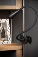 Lucide ZOZY - Klemlamp - LED 3 StepDim - 1x4W 3000K - Zwart - thumbnail