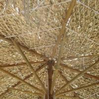 VidaXL Parasol van bamboe met dak van bananenbladeren 270 cm - thumbnail