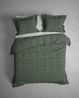 Heckett Lane Dekbedovertrek Katoen Satijn Diamant - mineral green 240x200/220cm - thumbnail