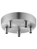 Light depot - plafondkap metaal 5 lichts - mat staal - Outlet - thumbnail