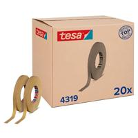 tesa tesakrepp 4319 für Kurven 04319-00005-00 Maskeertape tesakrepp Lichtbruin (l x b) 50 m x 15 mm 20 stuk(s) - thumbnail