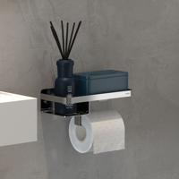 Tiger Caddy toiletrolhouder met planchet chroom - thumbnail