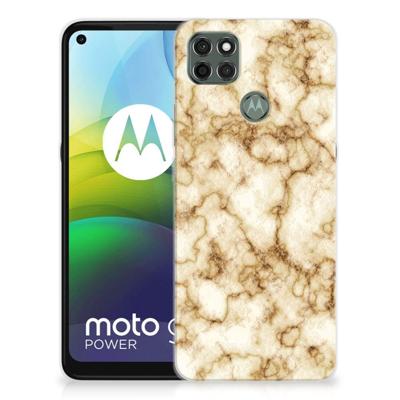 Motorola Moto G9 Power | TPU | Siliconen hoesje | Marmer Goud