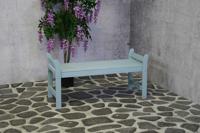 Grunn 2-zits houten tuinbank blauw - thumbnail