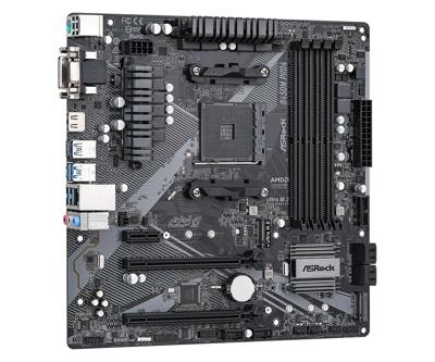 ASRock B450M Pro4 R2.0 Moederbord Socket AMD AM4 Vormfactor Micro-ATX Moederbord chipset AMD® B450