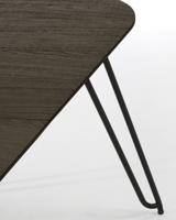 Kave Home Milian uitschuifbare eettafel 140/220x90 cm Zwart - thumbnail