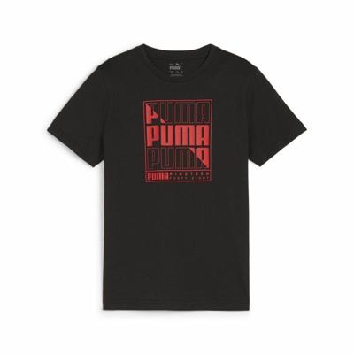 T-Shirt met Korte Mouwen voor kinderen Puma Graphic - Maat: 7-8 jaar