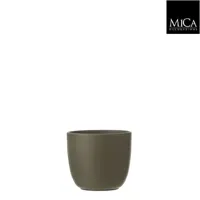 Mica Decorations tusca pot groen 11x12cm - thumbnail