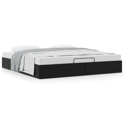Bedframe zonder matras 160x200 cm kunstleer zwart
