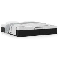 Bedframe zonder matras 160x200 cm kunstleer zwart - thumbnail