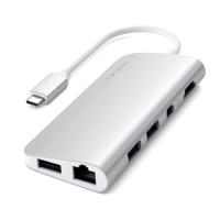 Satechi ST-TCMM8PAS USB-C dockingstation - thumbnail