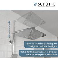 Schutte TRENTO Regendouche set met thermostatische kraan | Chroom - 60140 - thumbnail