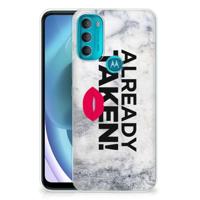 Motorola Moto G71 5G | Siliconen hoesje | met naam Already Taken White - thumbnail