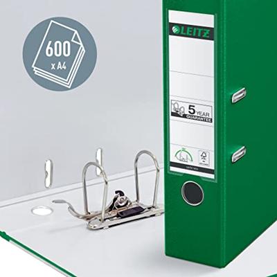 Leitz 180° ordner, A4, uit PP, rug van 8 cm, groen