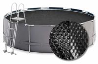 W&apos;eau Premium solar cover rond - 300 cm (zeilmaat 294) - Zwart - thumbnail