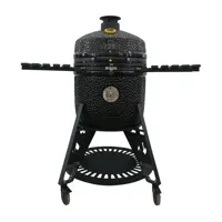 GRLLR Ember PRO 23 Shiny Black Kamado BBQ Glanzend Zwart - thumbnail