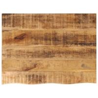 Tafelblad met natuurlijke rand 90x60x2,5 cm massief mangohout - thumbnail