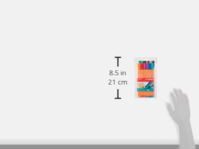 STABILO point 88 fineliner, etui van 20 stuks in geassorteerde kleuren STABILO point 88 fineliner, etui van 20 stuks in geassorteerde kleuren