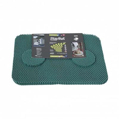 StayPut Antislip placemat en onderzetter set groen StayPut Antislip placemat en onderzetter set groen