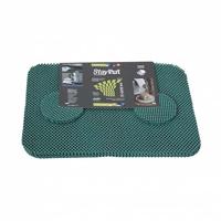 StayPut Antislip placemat en onderzetter set groen - thumbnail