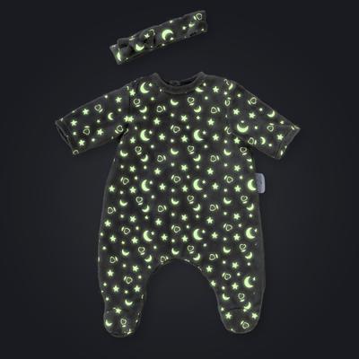 Corolle poppen pyjama en hoofdband, 30cm - glow in the dark - thumbnail