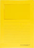 Q-CONNECT L-map met venster, 120 g/m², A4, pak van 100 stuks, geel - thumbnail