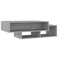 Salontafel 105x55x32 cm bewerkt hout grijs sonoma eikenkleurig - thumbnail