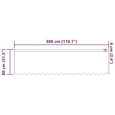 VidaXL Kantgordijn met gordijnen bloemen wit 80 x 300 cm polyester VidaXL Kantgordijn met gordijnen bloemen wit 80 x 300 cm polyester