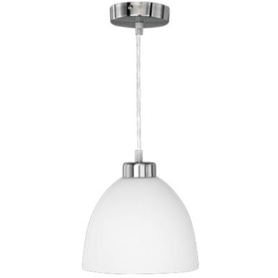 LED Hanglamp - Trion Dolina - E27 Fitting - 1-lichts - Rond - Mat Chroom - Aluminium