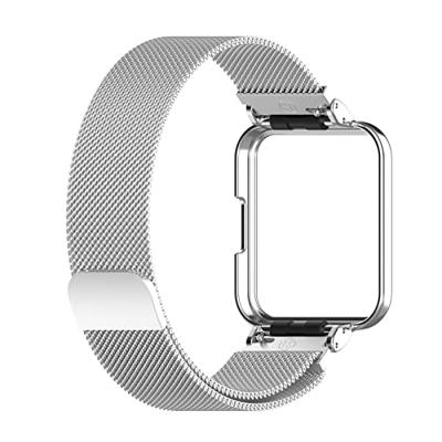 Milanese bandje met case - Zilver - Xiaomi Redmi Watch 2 (Lite) Milanese bandje met case - Zilver - Xiaomi Redmi Watch 2 (Lite)