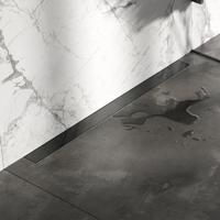 Douchegoot met multifunctioneel rooster en flens voor wandmontage, 7 x 90 gunmetal geborsteld PVD - thumbnail