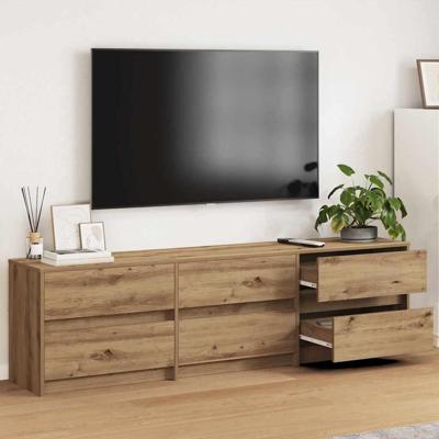 TV-kast met lade Bruin 181 x 34 x 50 cm Bewerkt hout