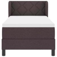 Boxspringbed met matras met matras Donkerbruin 80 x 200 cm Stof - thumbnail