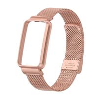 Milanese bandje met case - Rosé goud - Xiaomi Smart band 7 Pro - thumbnail
