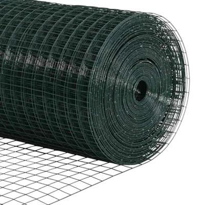 VidaXL Hek met paal groen 1,2 x 10 m staal en pvc