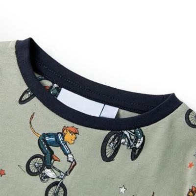 Kinderpyjama met korte mouwen 92 lichtkaki Kinderpyjama met korte mouwen 92 lichtkaki