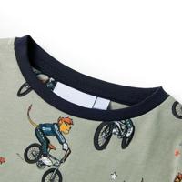 Kinderpyjama met korte mouwen 92 lichtkaki - thumbnail