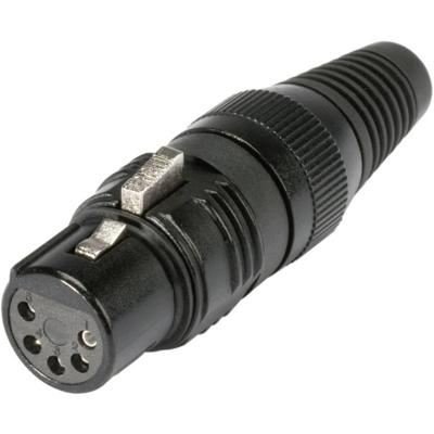 Hicon HI-X5CF-M XLR-connector Bus, recht Aantal polen: 5 Zwart 1 stuk(s) Hicon HI-X5CF-M XLR-connector Bus, recht Aantal polen: 5 Zwart 1 stuk(s)