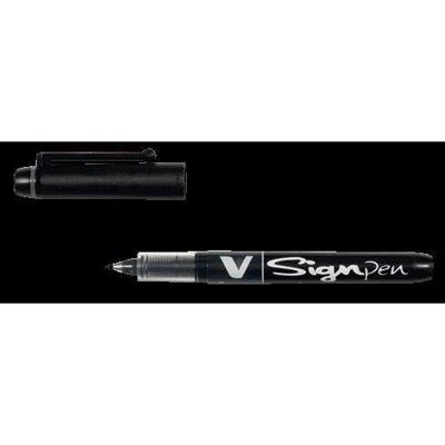 Fineliner pilot v sign sw-vsp f zwart | 12 stuks