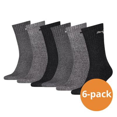 Puma Sportsokken Antraciet/Grey 6-pack-43/46