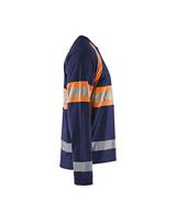 Blåkläder High-Vis T-Shirt lange mouwen 35101030 | Marineblauw/Oranje | Maat XL - 7330509714072 - thumbnail