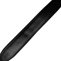 Levys Leathers M26PD-BLK gevoerde lederen gitaarband - zwart - thumbnail