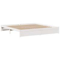 Bedframe met hoofdeinde zonder matras 180x200 cm wit - thumbnail